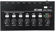 MX600 Ultra Low-Noise 6-Channel Line Mixer Stereo/Single Track Switch Microphone Preamplifier Headphone Preamplifier
