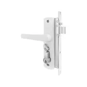 Rolltrak White Keyed Hinged Screen Door Lock