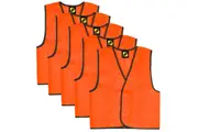5 x Workcraft Kids Hi-vis Vest WVK800 - Orange