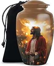 Jesus Christ Cremation Urns for Male & Female - Adult Urns for Human Ashes Women & Men - Holds Upto 200 Cubic Inches - Large Cremation Funeral Urn (Size - 10 Inch)
