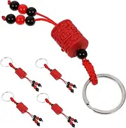 [FOMIYES] Red Sandstone Charm Keychain 5pcs Western Decorative Keychain for Women Men Bag Charm for Handbags Accessory