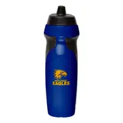 West Coast Eagles AFL 2025 Sports Drink Water Bottle with Rubber Grip