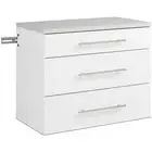 Prepac HangUps 3 Drawer Wall Mounted Garage Cabinet in White