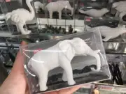 Daiso Japan 3D Animal Eraser giant Big Elephant White Figure Large