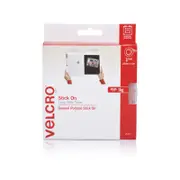 VELCRO Brand 25mm x 5m White Stick On Loop Only Tape