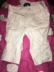 Pumpkin Patch English Garden Party Cuffed Legged Cargos Sz 0-3 Mths Bnwt (acc246