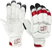 SM Gladiator Cricket Batting Gloves - Lightweight, Breathable, Right Hand, Adult Size