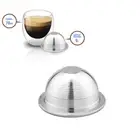 For Nespresso Vertuoline Reusable Stainless Steel Coffee Capsule Cup Filter 80ml