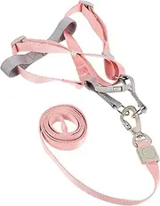 Levemolo 1 Set Adjustable Dog Harness and Leash Set for Dogs Durable Puppy Training Gear with Double Rings for Outdoor Walking and Control