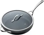 Baccarat iD3 Hard Anodised Non-Stick Saute Pan with Lid 30cm - PFOA Free - Perfect for Searing, Browning and Simmering - Oven & Dishwasher Safe