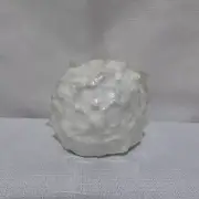 Vintage Unlit Carolina Designs Snowball Candle Round White NOS Sealed