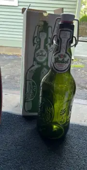 VTG Grolsch Beer 5L or 5000 ML 20" Glass Swingtop Tip Bottle Collectable w/Box