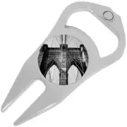Bridge Golf Ball Marker Divot Repair Tool Bottle Opener