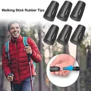 6PCS Rubber Walking Stick Tips for Seniors, Rubber Leg Tips