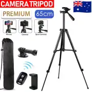 Professional Camera Tripod Stand Mount Phone Holder For iPhone DSLR Travel AU