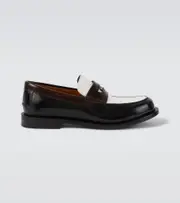 [Gucci] Gucci Double G leather penny loafers AU 7.5 white