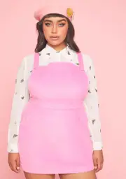 [Sugar Thrillz] Plus Bee Kind Corduroy Pinafore Set