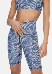 [CHRLDR] Rainbow Zebra Stars Biker Shorts