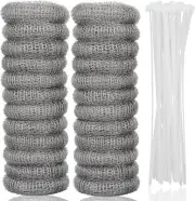 24 PCS Lint Traps Febwind Catcher for Washing Machine Stainless Metal