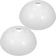 UKCOCO Table Lamp Shade Acrylic Pendant Lampshades Set of 2 Suitable for Chandelier Ceiling