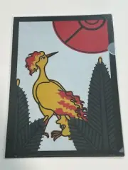 Pokemon Center File Folder Moltres Farfetch'd Hanafuda 8.5" x 12" Sealed