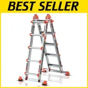 Lightweight 5-Step Folding A-Frame Ladder – 330 lbs Capacity for Home Use