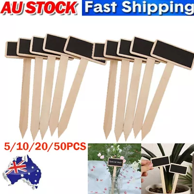 5/10/20/50X T-type Markers Plant Stakes Chalkboard Garden Flower Name Tag Labels