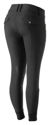 Madeleine Womens Knee Patch Breeches | Meryl Fabric - Black - 24