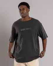 [Silent Theory] Silent Theory Men's Faded Waffle T-Shirt in Washed Black Size 2XL 2XL Washed Black