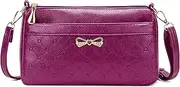 [ModaZeal] Small Handbags for Women Soft PU Leather Crossbody Bags Little Shoulder Bags Ladies Purse with Butterfly Decoration