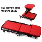 136kg Folding Creeper Mechanic Stool Seat Garage Repair Trolley Workshop NEW