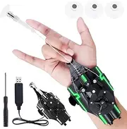 Fulasun Web Launcher Toy Rechargeable Spider Web Launcher with 500mAh Battery Electric Portable Spider String Launcher Children Wrist Toy for Cosplay Halloween Party Stage .(Black)