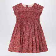 [Bonpoint] Red dress in Liberty fabric 4 Y Red