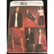 Vogue 14-16-18 Jacket Top Dress Skirt Pants Sewing Pattern 7686 NEW
