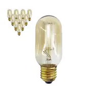 10 Pcs Amonson Lighting T45 Filament Edison-style E27 Bulbs Globes 40W Shape C