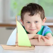 Sailing Boat Assembly Toys Wooden with Hemoton Sailboat Child Elderly