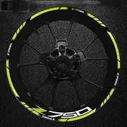 Motorcycle Logo17 Inch Inner and Outer Wheel Hub Decal Decorative Rim Waterproof High Reflective Sticker for Kawasaki Z750 (Color : Z7507)