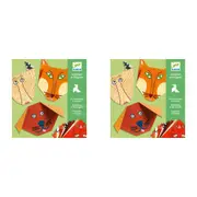 2x Djeco Animals Origami Kids/Children Art Educational Folding Activity Kit 4y+