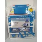 Nautica Portable Beach Chair Double Cup Holder Padded Straps Basic Rainbow