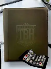 Premium Top Loader TCG Card Binder Black PU Leather- 9 Pocket -Holds 252 Cards