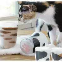 在飛比找樂天市場購物網優惠-日本製貓掌杯 Coconeco肉球杯 玻璃杯 貓咪咖啡杯 水