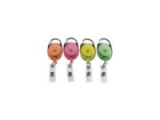 Advantus 91119 Carabiner-Style Retractable Id Card Reel, 30 Inch Extension, Asso