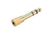 Westinghouse Stereo Jack Adapter 3.5mm Female to 6.3mm Male Plug Gold Plated