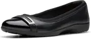 Clarks Women's Meadow Rose Ballet Flat 7 Narrow, Black Combi