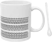 Fucks This Shit Coffee Mug, 10oz Hidden Message Mug, Novelty Creativity Thermal Coffee Cup, Creative Ceramic Drink Cup with Handle, Multipurpose Water Glass for Tea Drinks