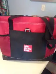 McGraw Hill Tote Book Bag Zipper Closure