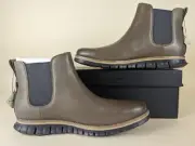 Cole Haan Zerogrand Chelsea Waterproof Boots Mens 9 M Brown Leather Shoes NWB