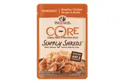 Wellness Core Simply Shreds Cat Food Topper Boneless Chicken 12 x 50g