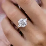 4.50Ct Cushion Cut 3 Stone Moissanite Engagement ring/Wedding Ring 925 Silver