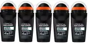 5 L'OREAL MEN EXPERT CARBON PROTECT 4in1 XXL Roll On Anti-Perspirant Deodorant